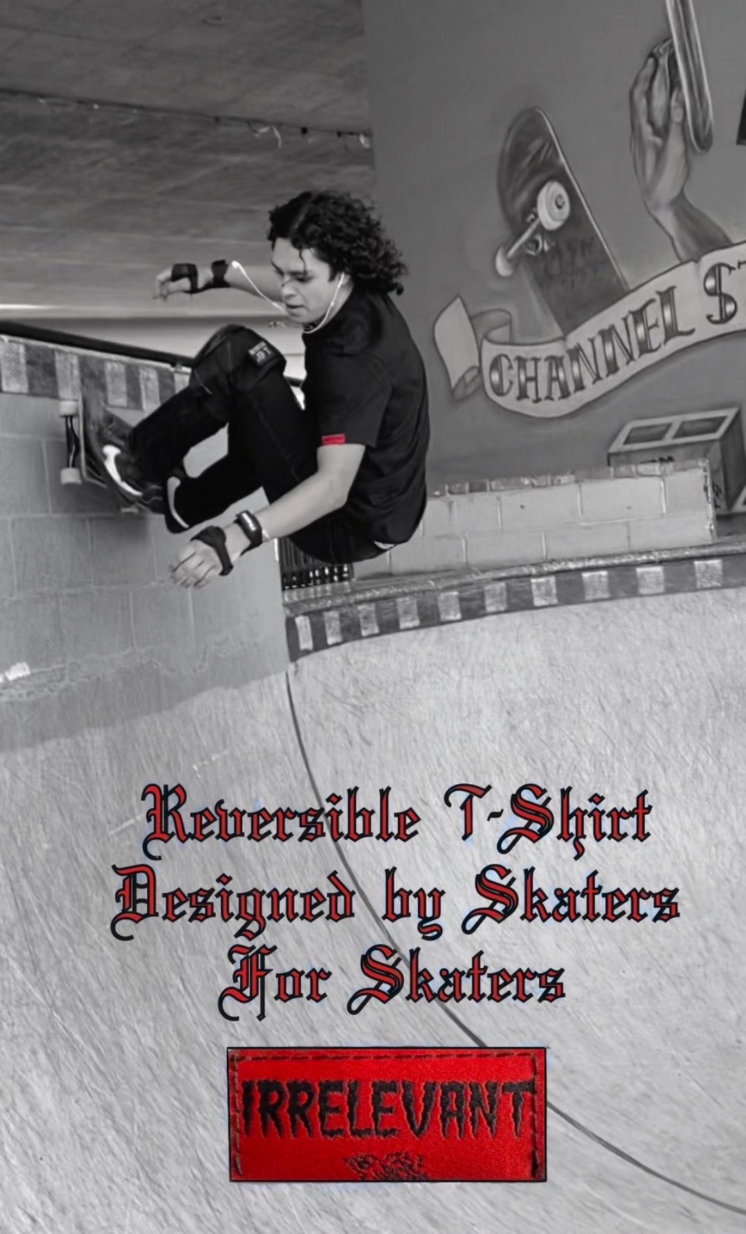 Skater Reversible Black Tee